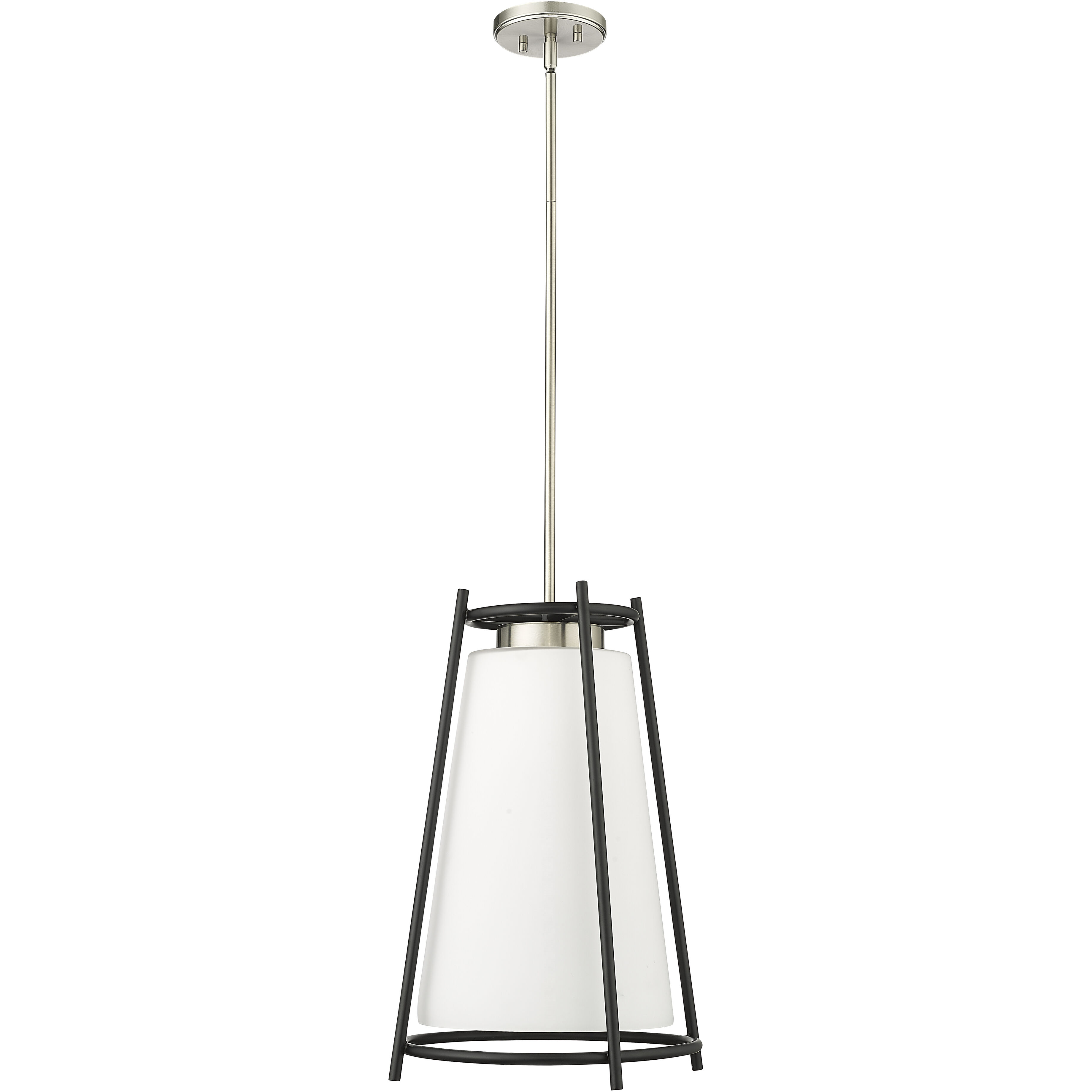 Milroe 1 Light 14 inch Brushed Nickel Indoor Pendant Ceiling Light